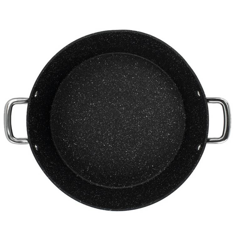 Dojo Hero Neverstick+ 8L aluminium casserole dish black, imported from the UK