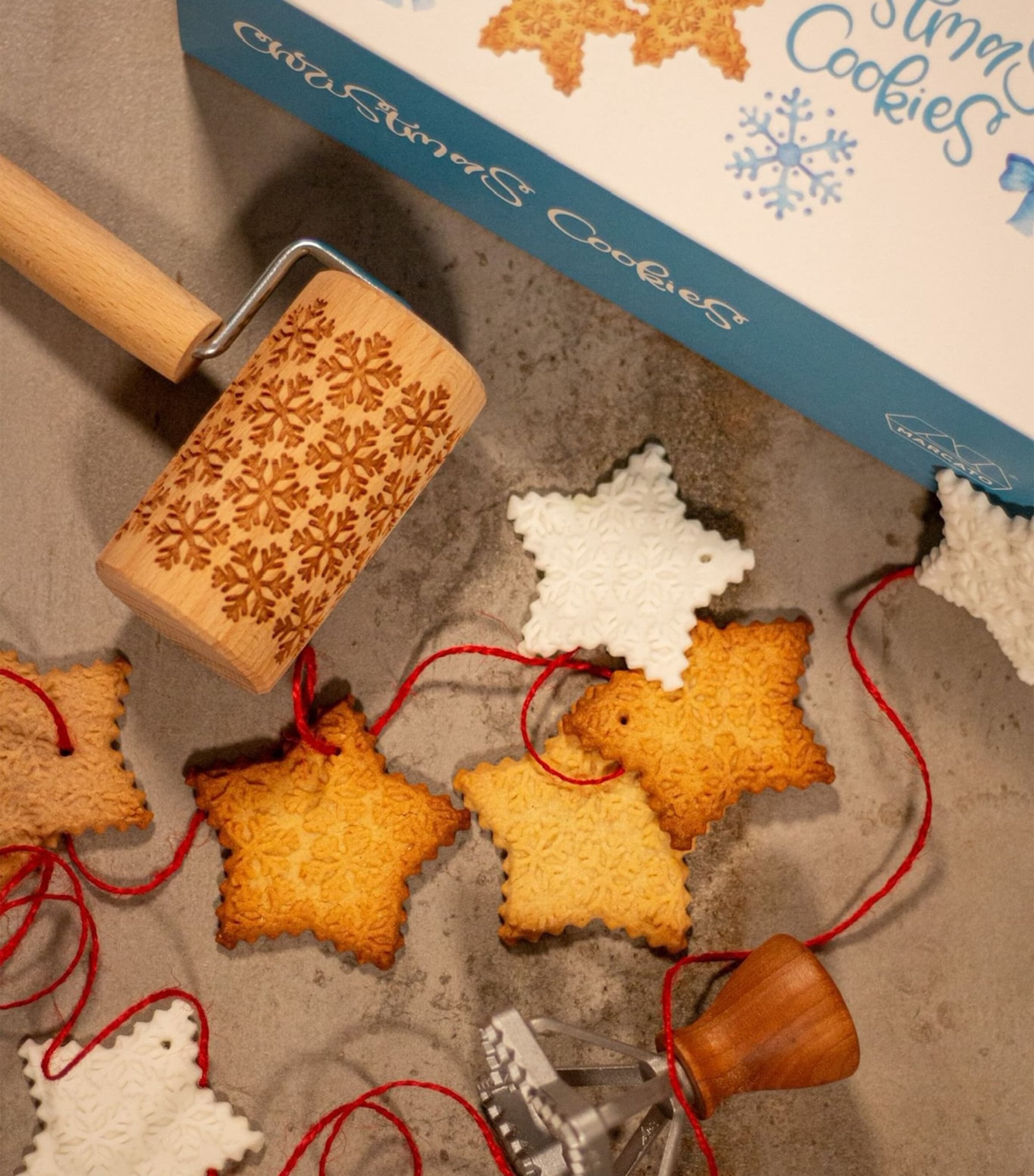 Marcato Weihnachtsplätzchen-Backset, importiert aus Großbritannien