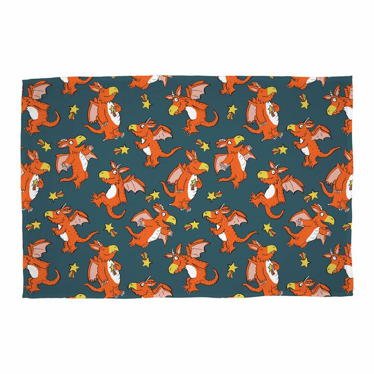 Zog blue fleece throw 150x100cm - British product