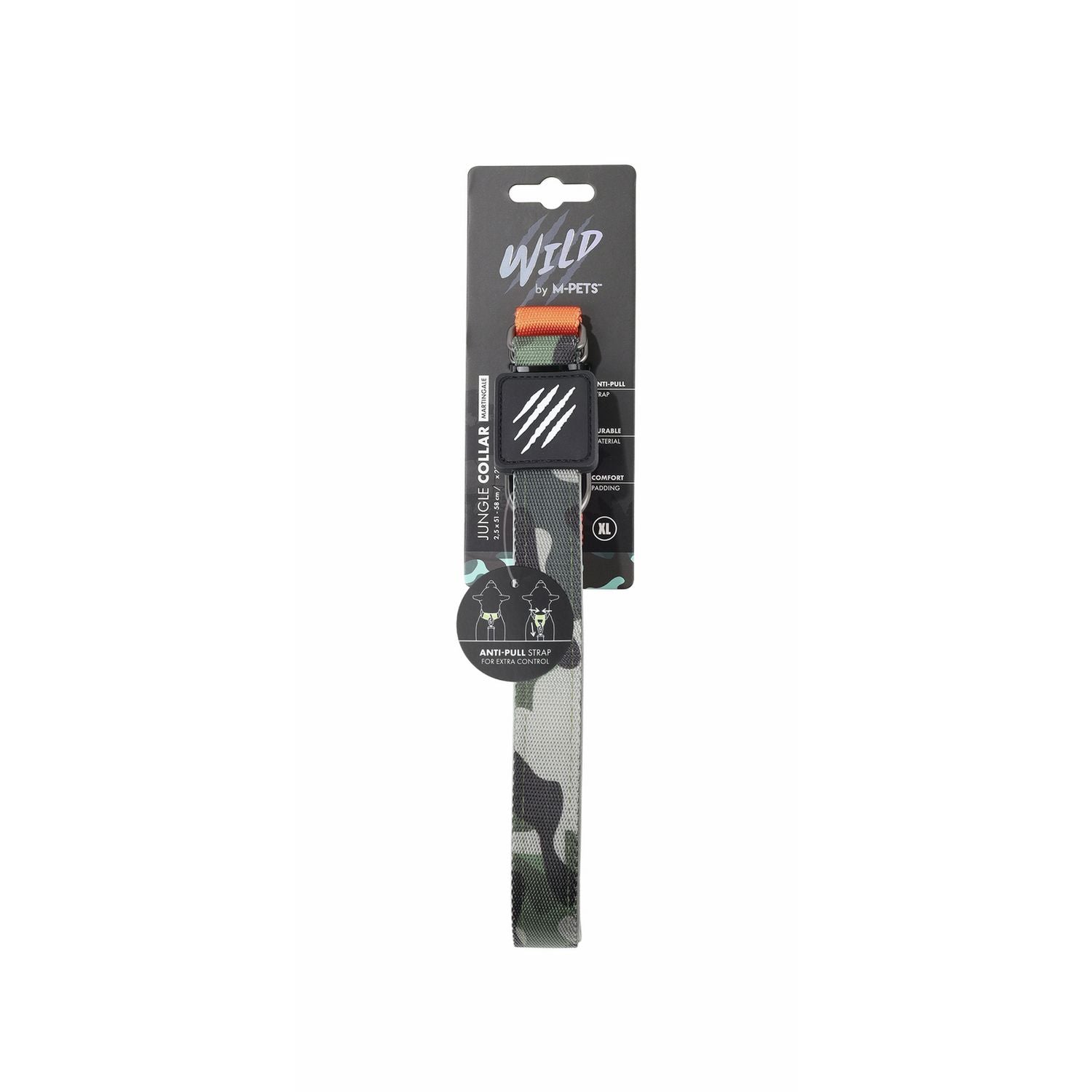 M-PETS Wild Jungle dog collar for extra large dogs, imported from the UK