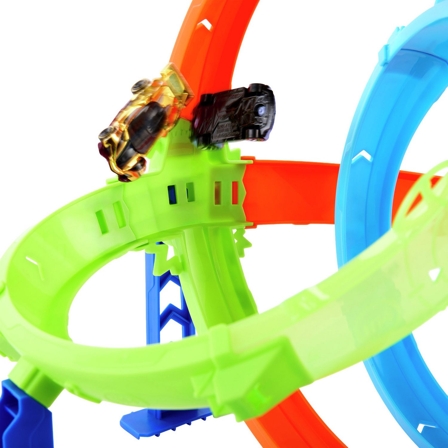 Hot Wheels Rapid Launch Cyclone track set with car, imported from the UK