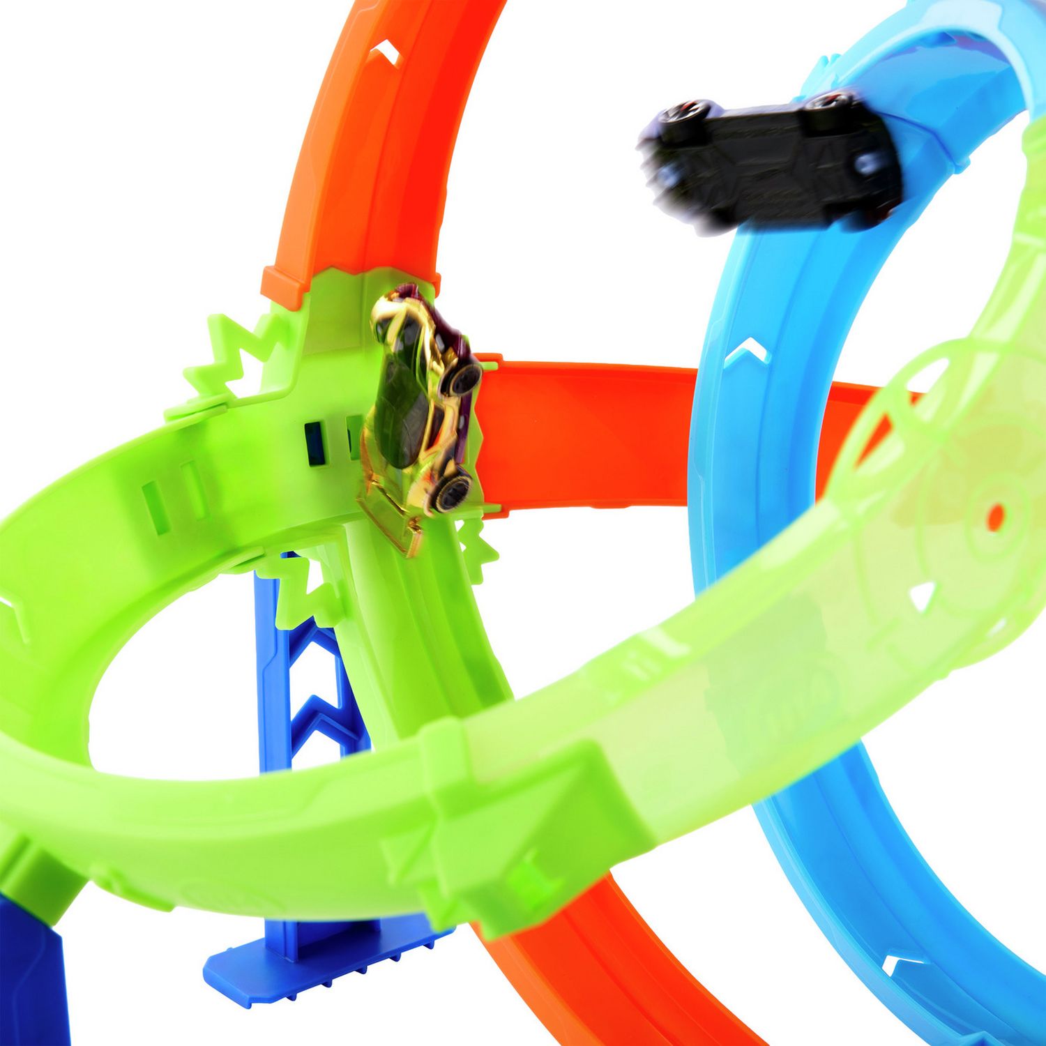 Hot Wheels Rapid Launch Cyclone track set with car, imported from the UK