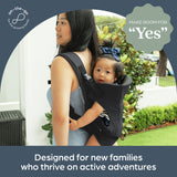 Dreambaby 3-in-1 front and rear facing baby carrier black (British brand)