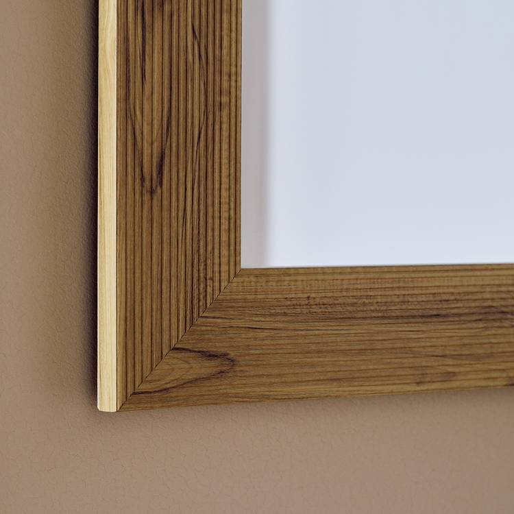 Argos Home ribbed wooden wall mirror 62x52cm, UK version