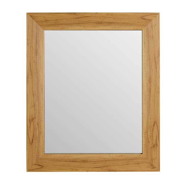 Argos Home ribbed wooden wall mirror 62x52cm, UK version