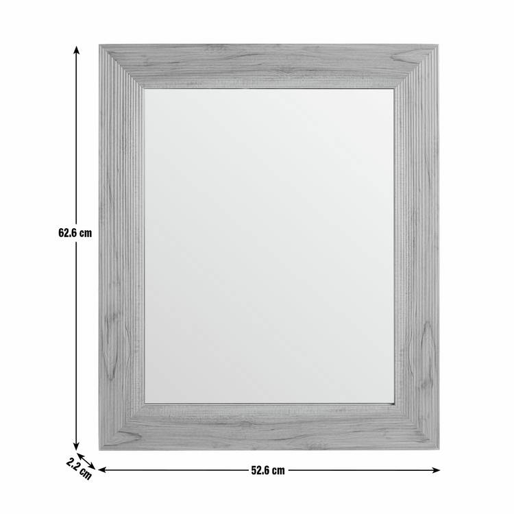 Argos Home ribbed wooden wall mirror 62x52cm, UK version