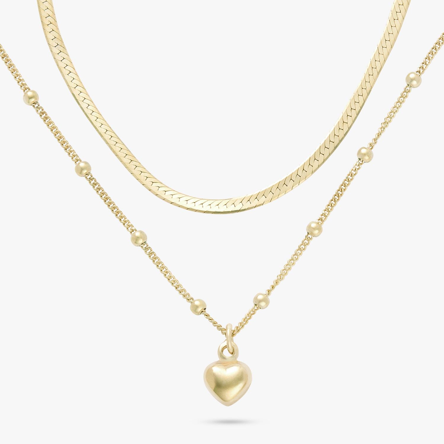 Revere gold plated double strand necklace - British product