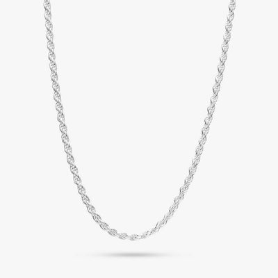 Argos Revere Sterling Silver Rope Chain - 18 Inch- Buy online at McGrocer