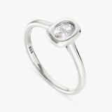 Revere sterling silver cubic zirconia ring small, UK version
