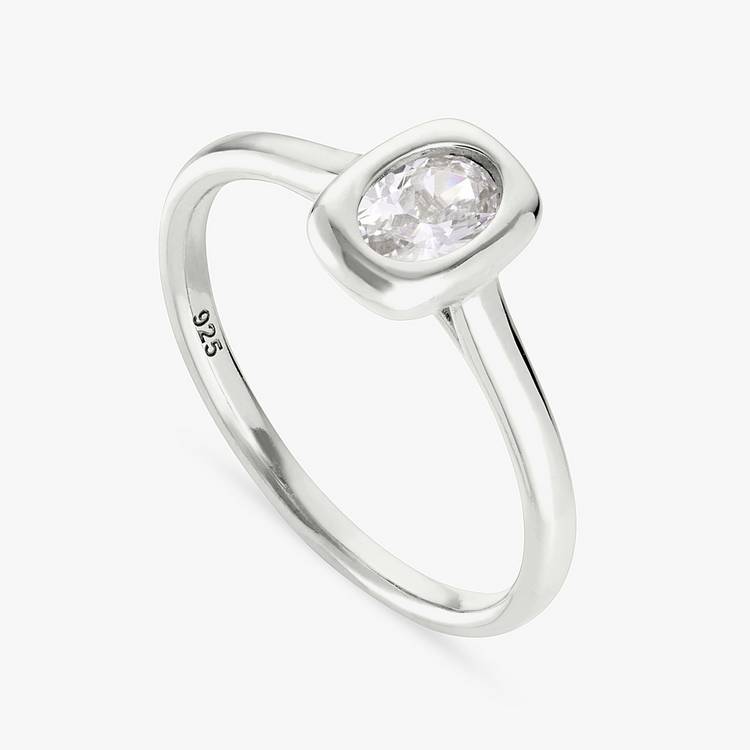 Revere sterling silver cubic zirconia ring small, UK version