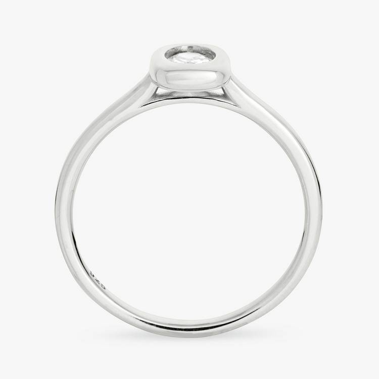 Revere sterling silver cubic zirconia ring small, UK version
