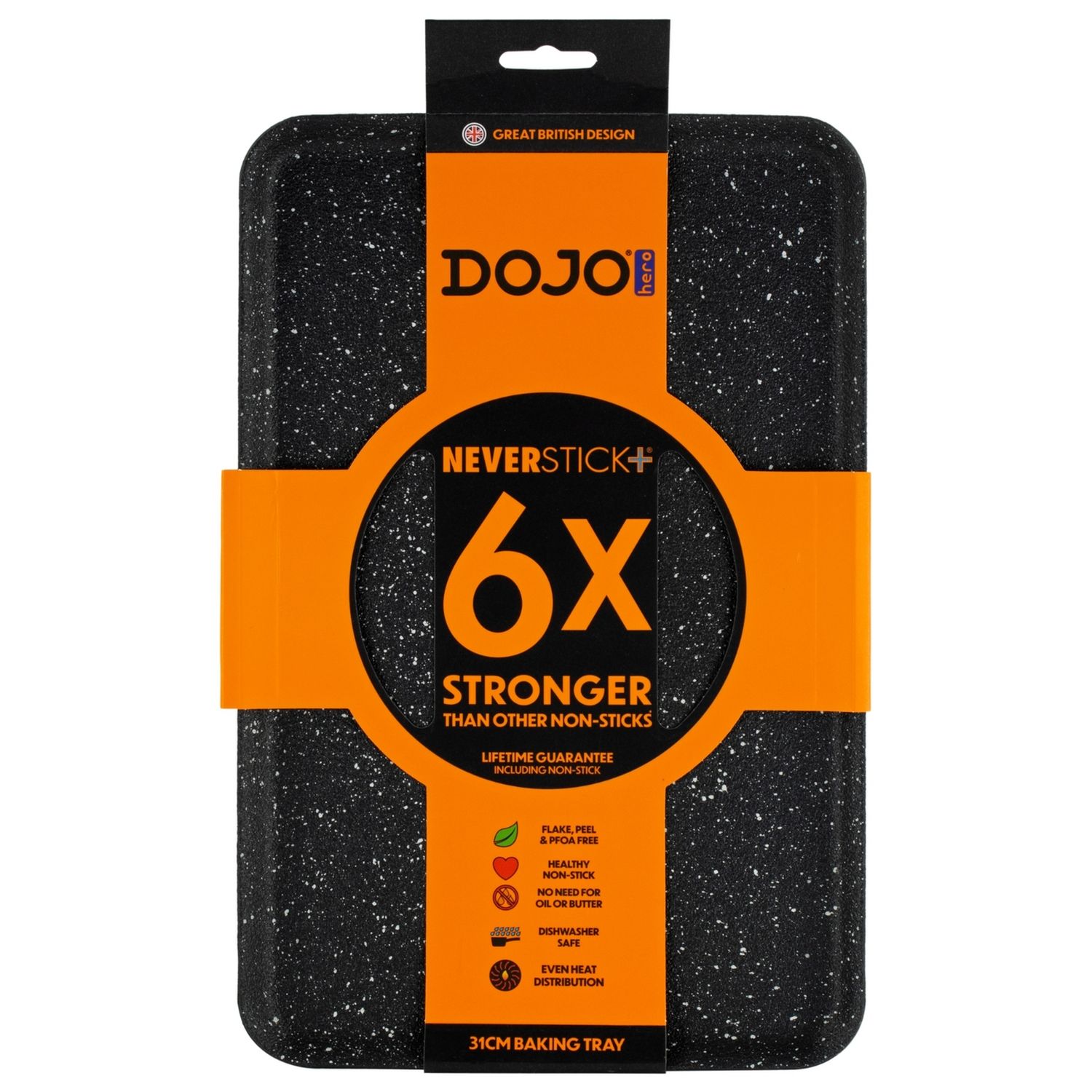 Dojo Hero Neverstick+ baking tray 31cm - British product