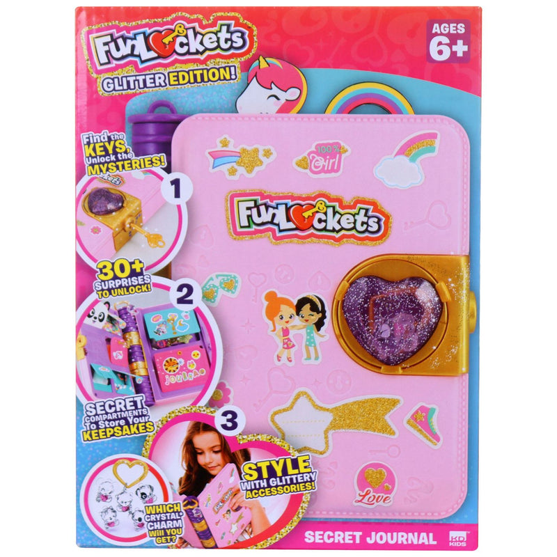 FunLockets Secret Journal Diary Set with lock and accessories, imported from the UK