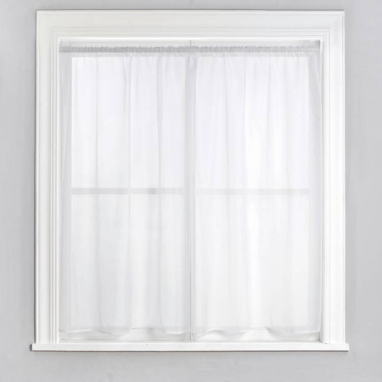 Argos Home white pencil pleat net curtain 240x91cm British product