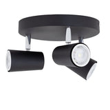 Argos Home 3 light spotlight plate matt black (British brand)