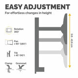 Fellowes Reflex dual monitor arm for 27 inch monitors, UK version