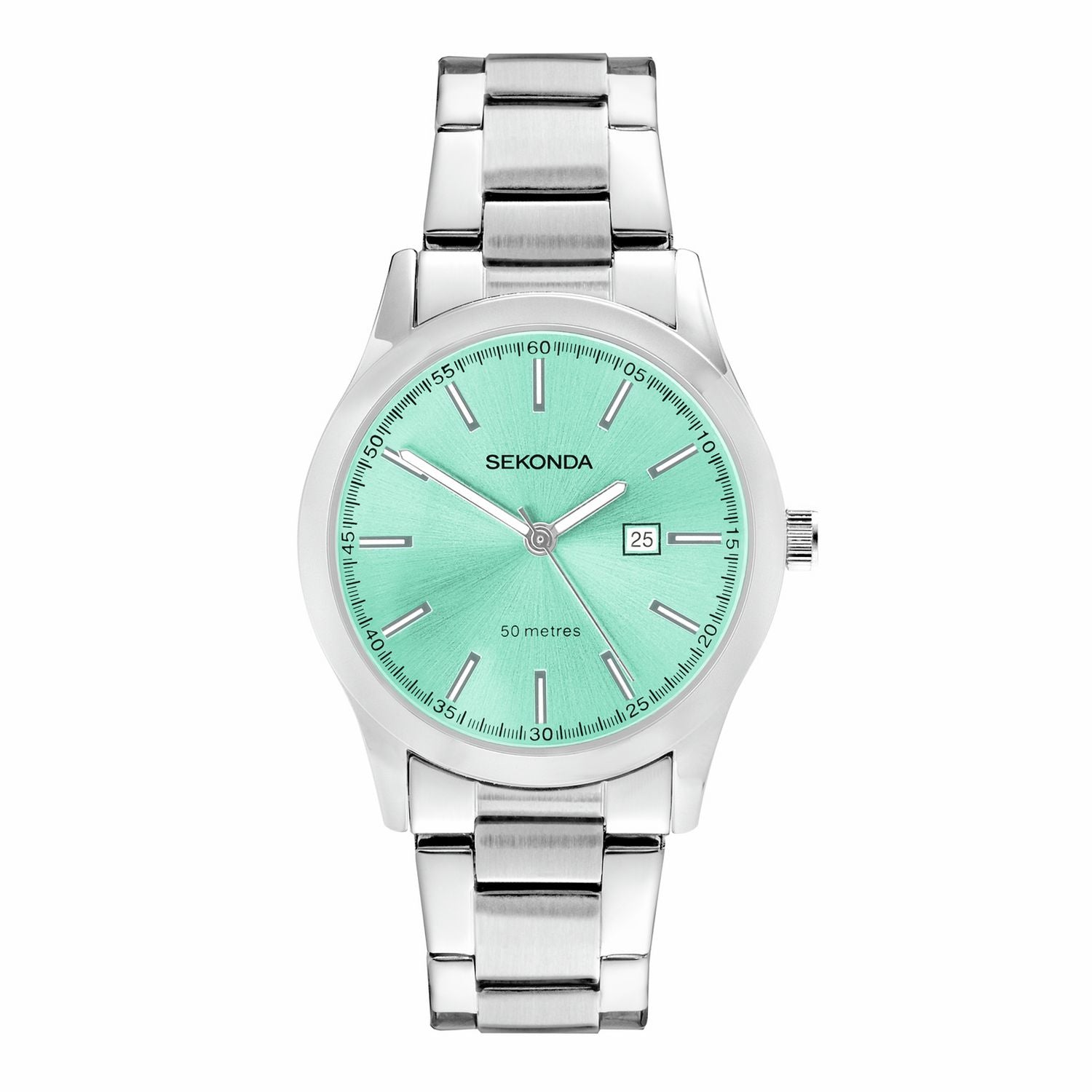 Sekonda Taylor blue dial stainless steel bracelet watch - British product