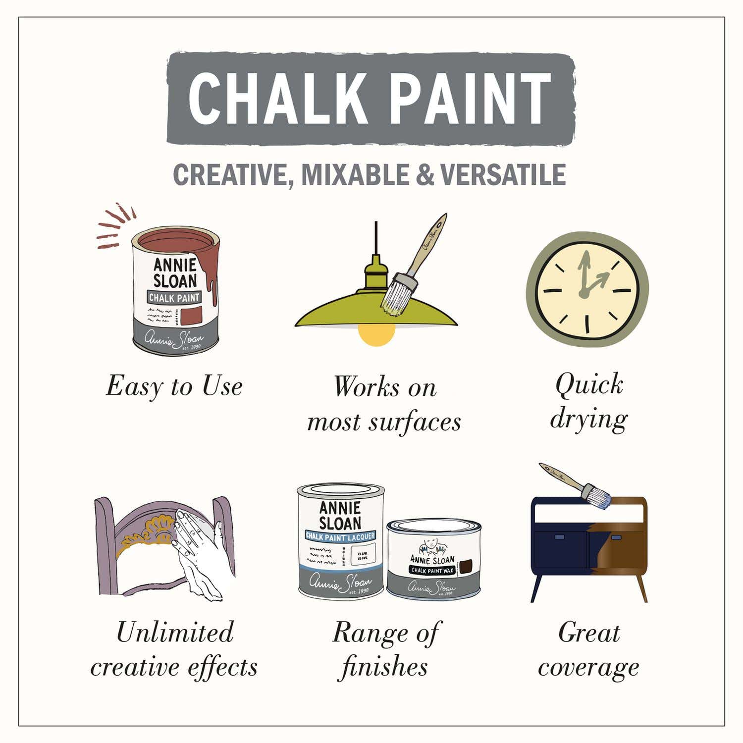 Annie Sloan chalk paint Antoinette 1L, imported from the UK