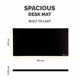 Fellowes Breyta black desk mat 800x400mm, UK version