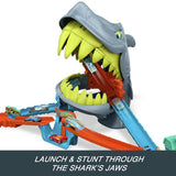 Hot Wheels Shark Chomp Beach Playset die-cast car toy, imported from the UK
