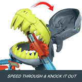 Hot Wheels Shark Chomp Beach Playset die-cast car toy, imported from the UK