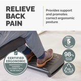 Fellowes Breyta foot rest black with textured surface, UK version