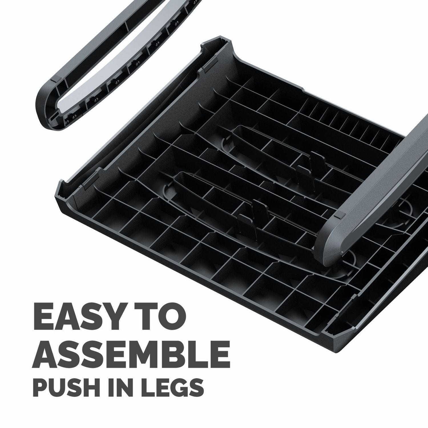 Fellowes Breyta foot rest black with textured surface, UK version