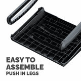 Fellowes Breyta foot rest black with textured surface, UK version