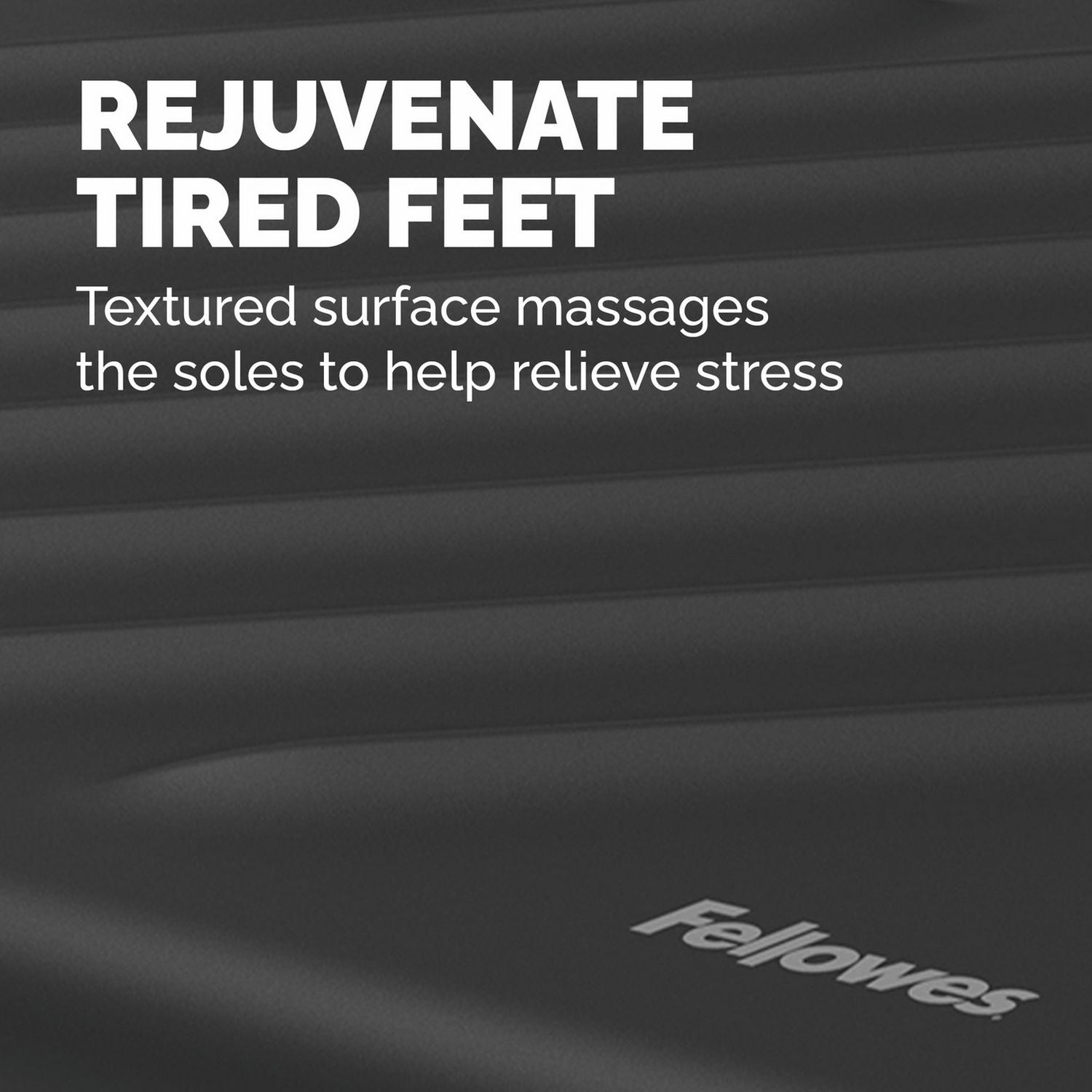 Fellowes Breyta foot rest black with textured surface, UK version