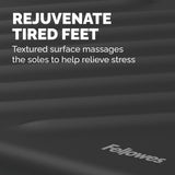 Fellowes Breyta foot rest black with textured surface, UK version