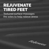 Fellowes Breyta foot rest black with textured surface, UK version
