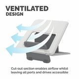 Fellowes Breyta white laptop stand 15.6 inch, imported from the UK