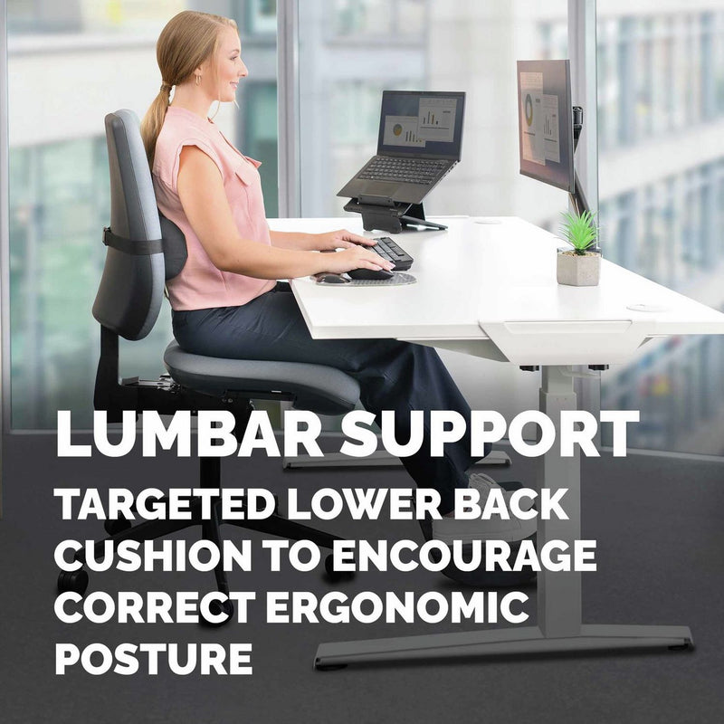 Fellowes Breyta lumbar cushion, imported from the UK