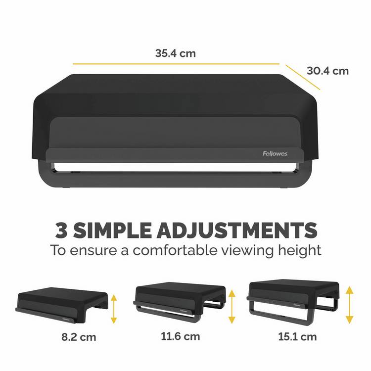 Fellowes Monitor Stand Black, imported from the UK