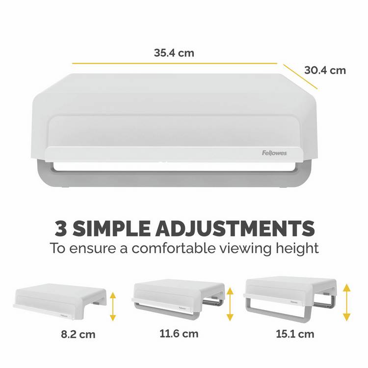 Fellowes Breyta monitor stand white, imported from the UK