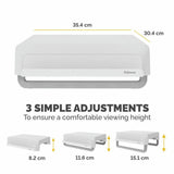 Fellowes Breyta monitor stand white, imported from the UK