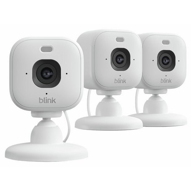 Blink Mini 2K+ 3-pack plug-in security camera (British brand)
