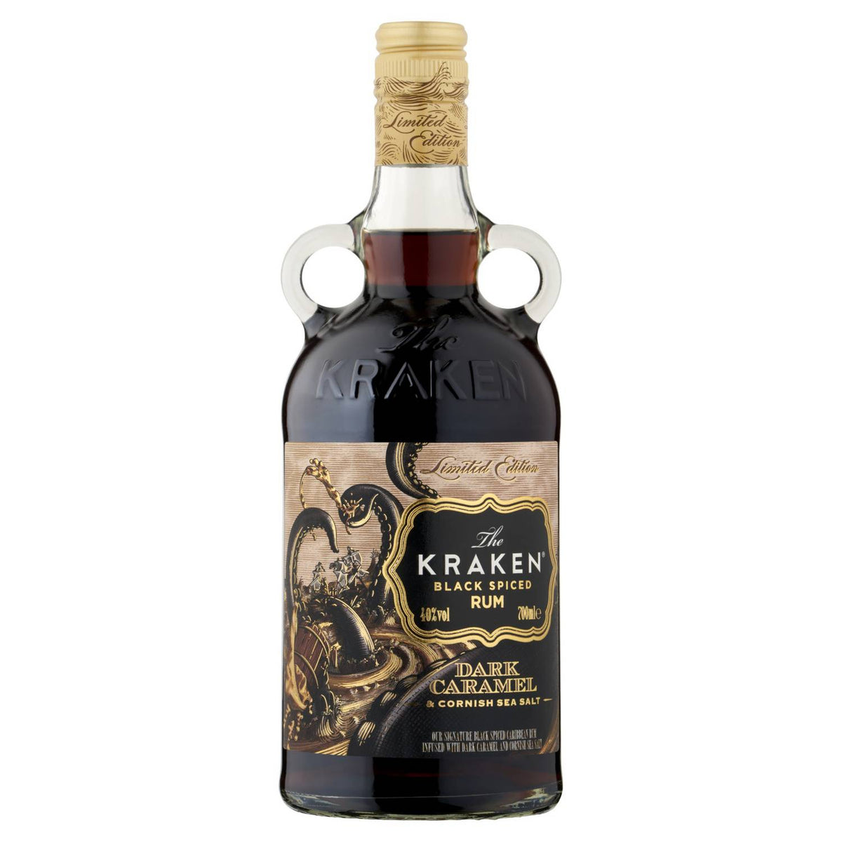 The Kraken dark caramel and Cornish sea salt rum 70cl - British product