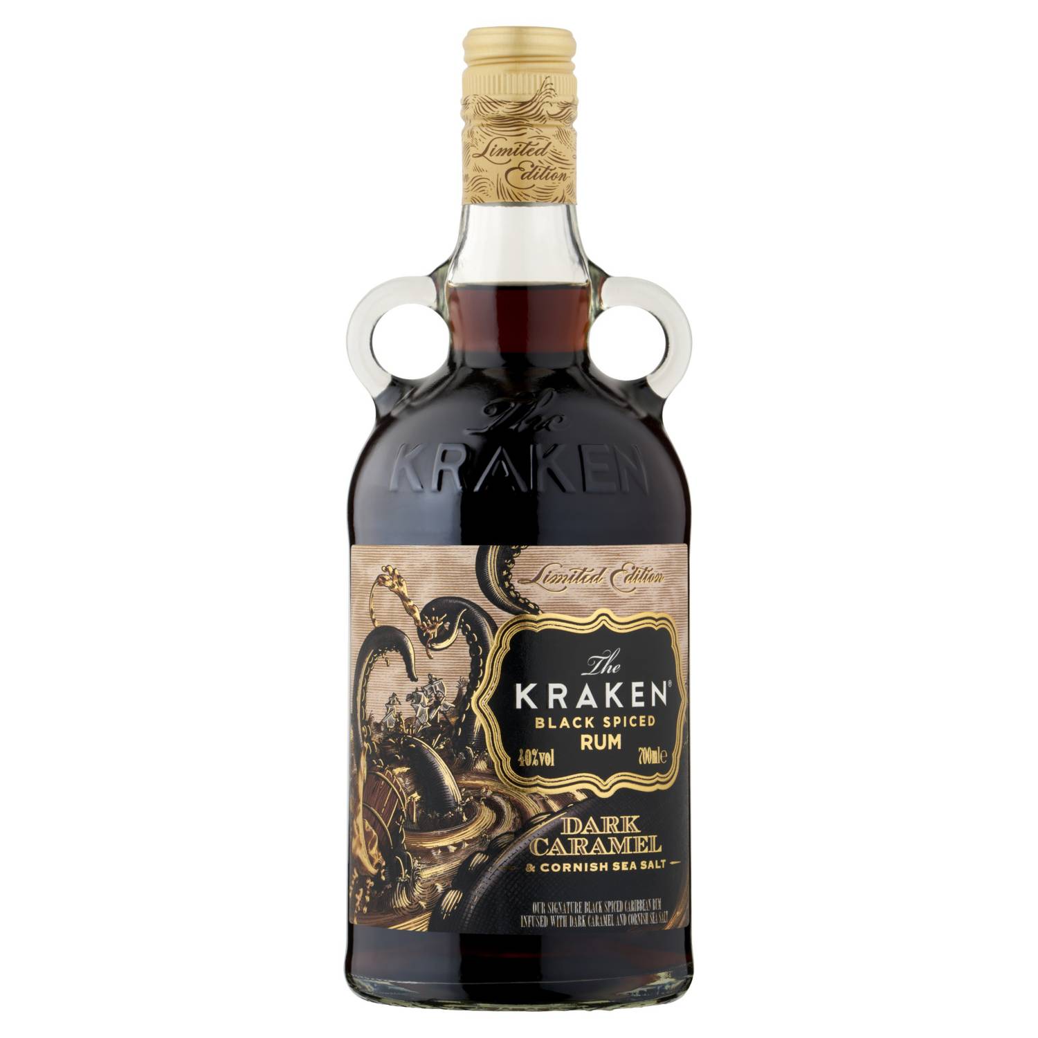 The Kraken dark caramel and Cornish sea salt rum 70cl - British product