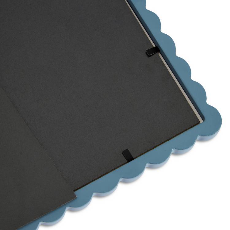 Habitat Bobble Blue wooden picture frame 4x4 inch - British product