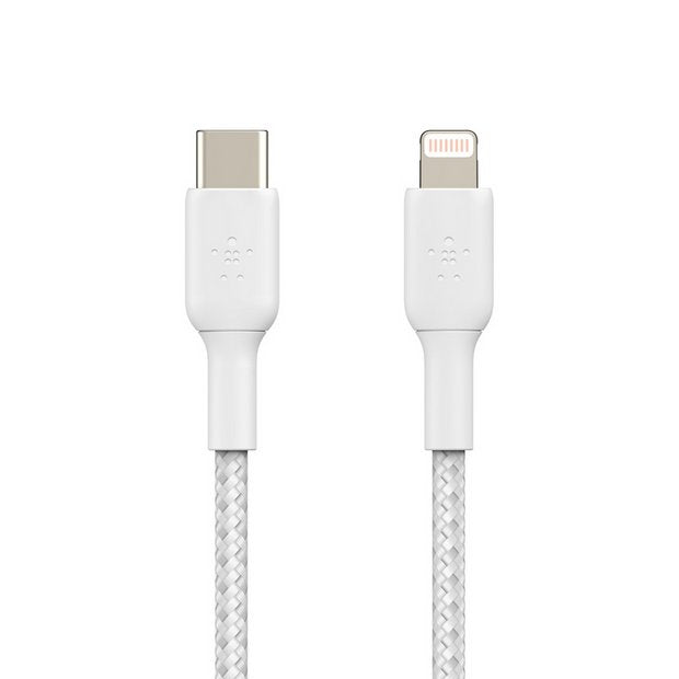 Belkin braided USB-C to Lightning cable 1m, UK version