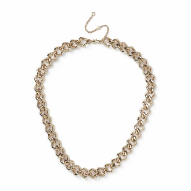 Revere gold-tone chunky chain necklace 45cm - British product