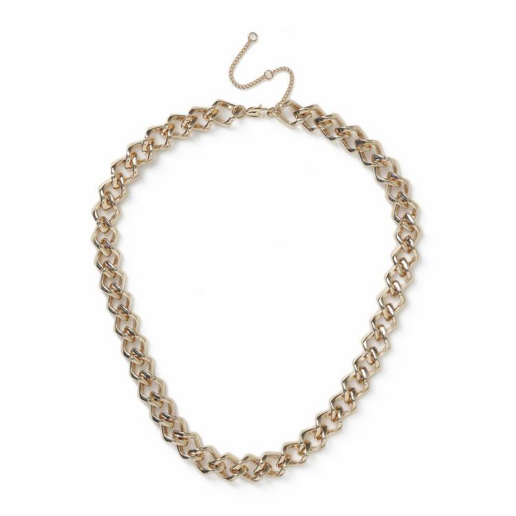 Revere gold-tone chunky chain necklace 45cm - British product