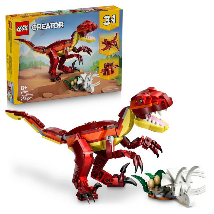 LEGO Creator Fierce Dinosaur building toy 283 pieces (British brand)