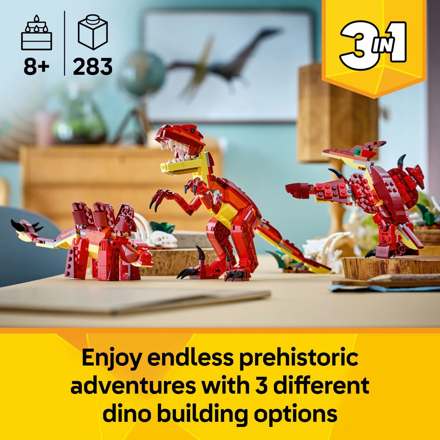 LEGO Creator Fierce Dinosaur building toy 283 pieces (British brand)