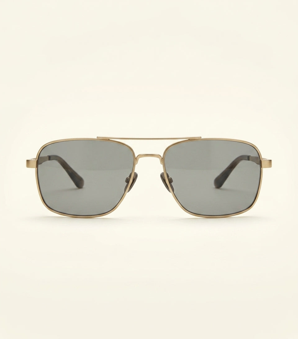 Burberry pilot sunglasses gold-tone frame tinted lenses - British product