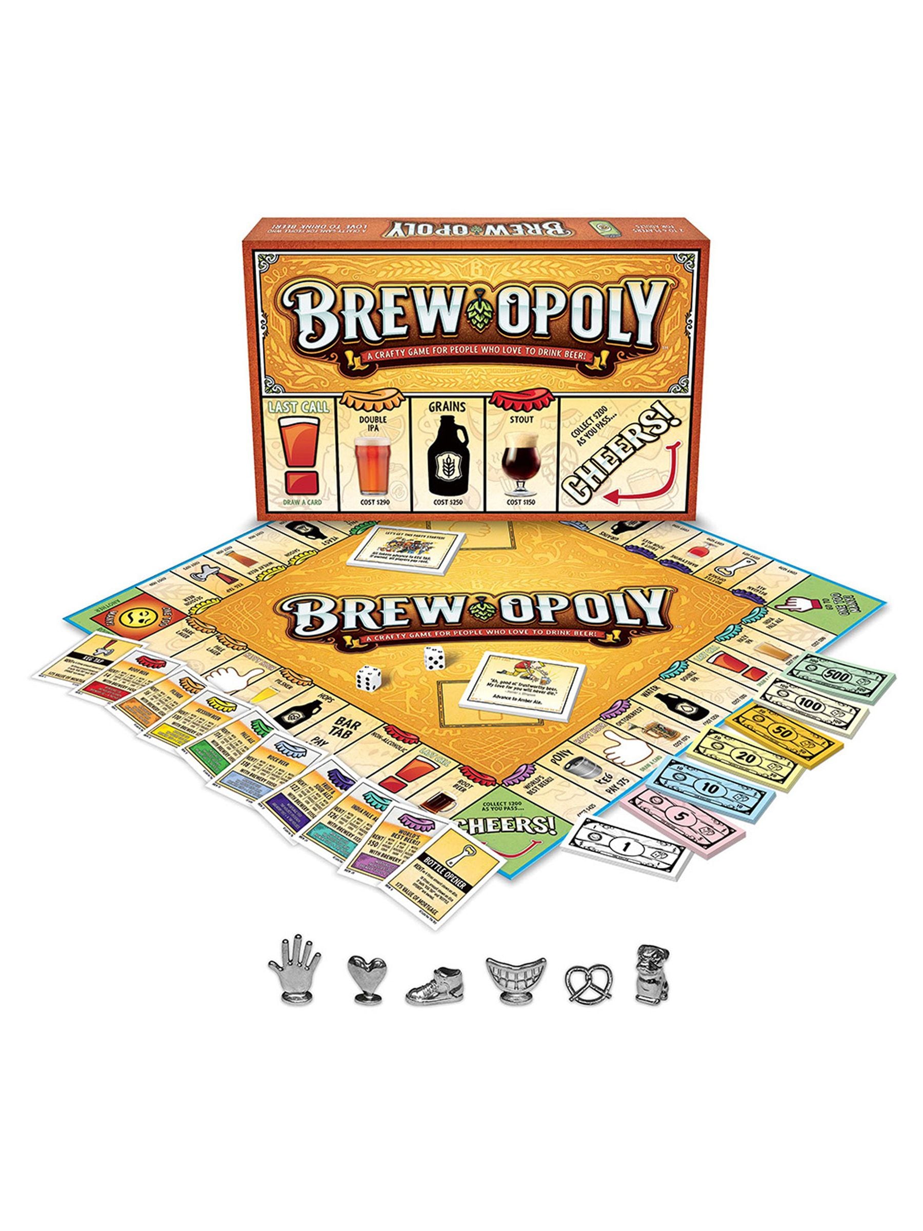 Cheatwell Games Brew-Opoly board game (British brand)