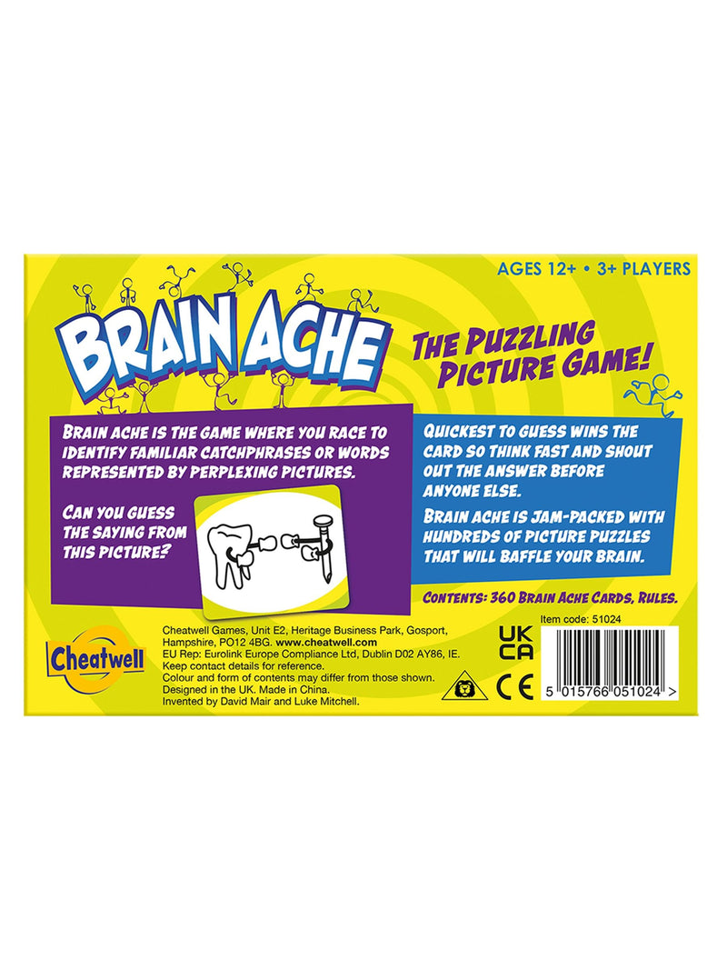 Cheatwell Brain Ache guess the catchphrase party game - British product