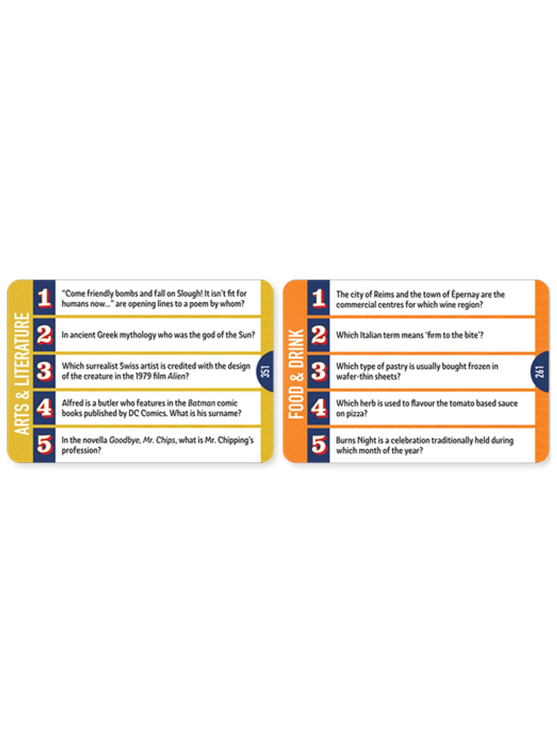 Cheatwell Host Your Own Pub Quiz trivia game, UK version