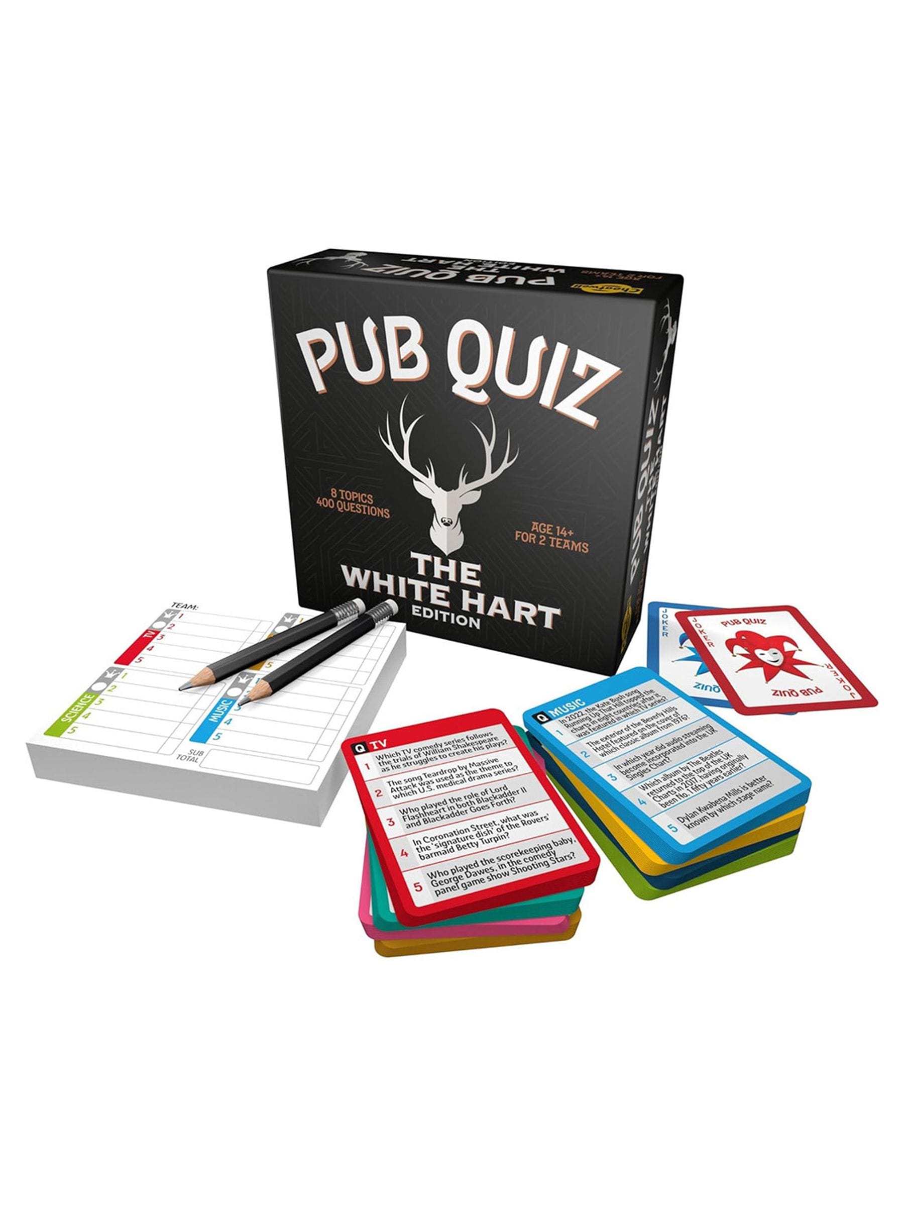 Cheatwell Games mini pub quiz Red Lion box, imported from the UK